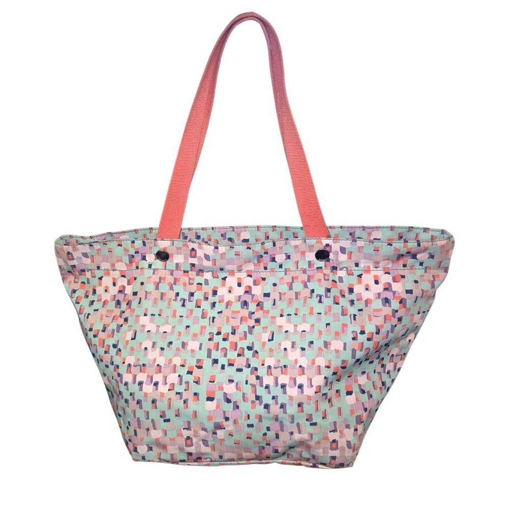 Fossil Key-Per E/W Shopper Tote Bag Women Large Multi Pastel ZB5758 Mosaic Print